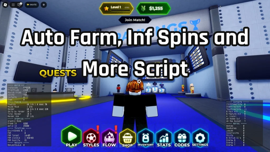 Auto Farm Inf Spins and More Script