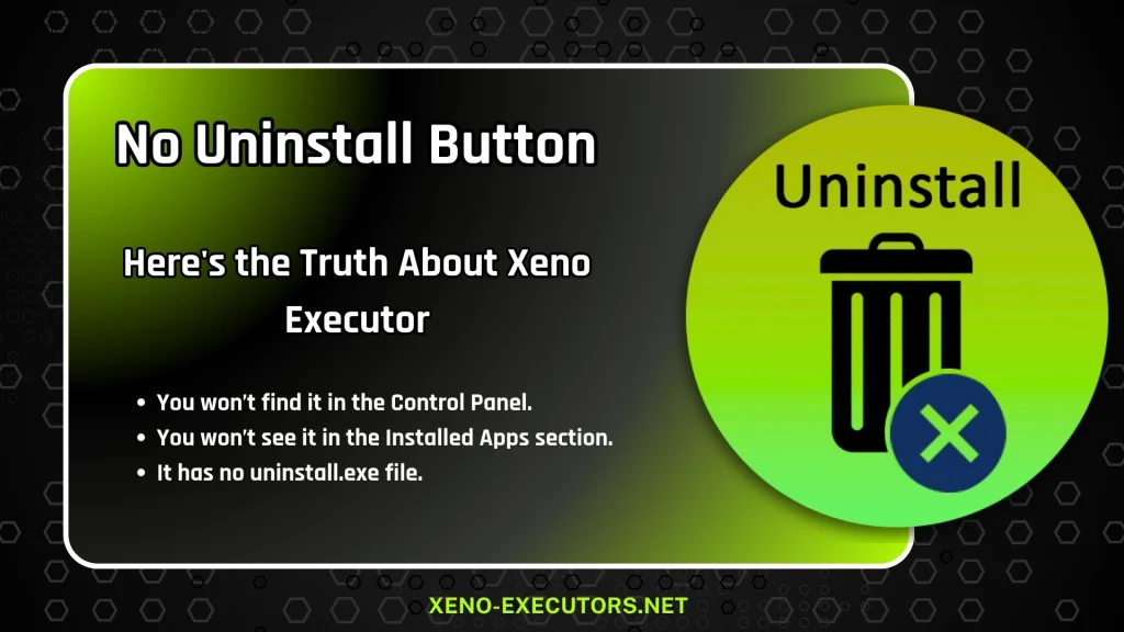 No Uninstall Button