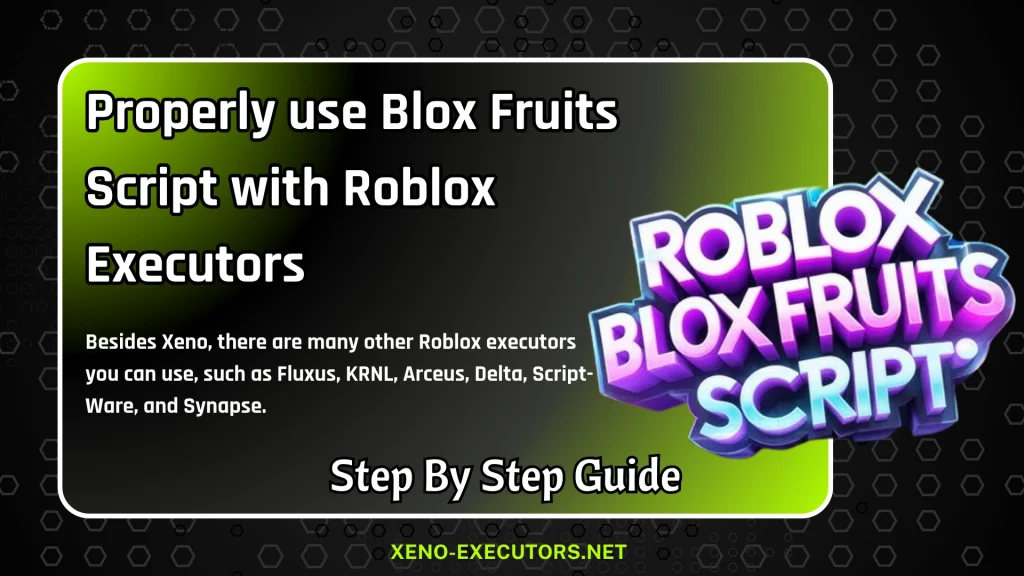 Properly use Blox Fruits Script with Roblox Executors
